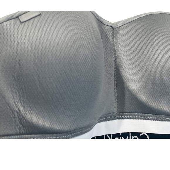 Calvin Klein Heather Gray Sculpted Strapless T-Shirt Bra Women's Size S Comfort - Picture 4 of 7